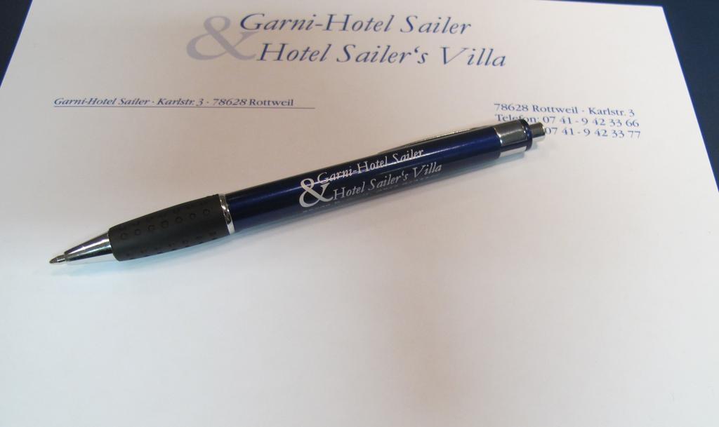 Garni-Hotel Sailer & Hotel Sailer'S Villa Rottweil Zewnętrze zdjęcie